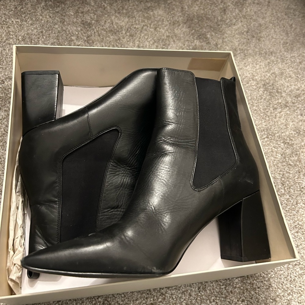 Marc Fisher Zanna Black Leather Boot